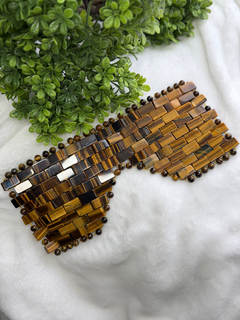 Natural Crystal Eye Mask- Tiger Eye