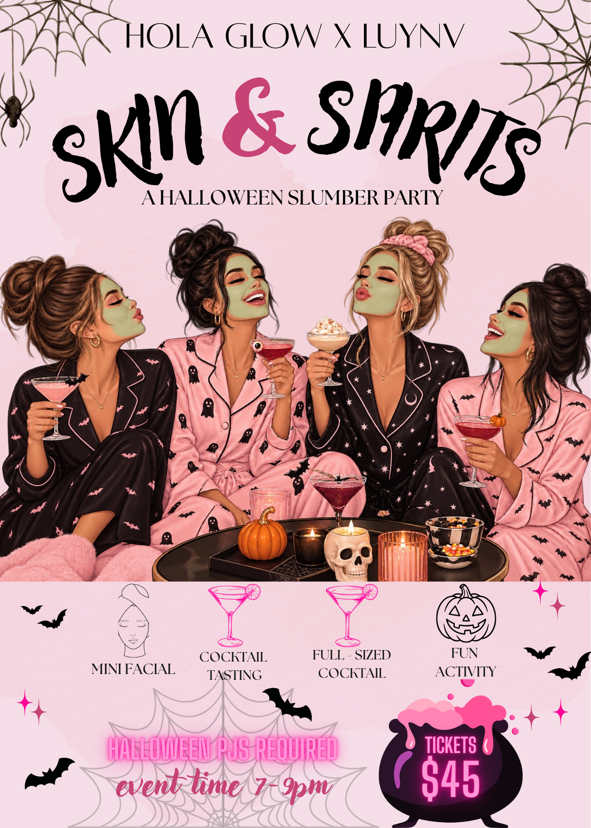 Skin & Spirits Pajama Night